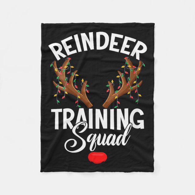 Couverture Polaire Womens Reindeer Training Squad Team Running Family (Devant)