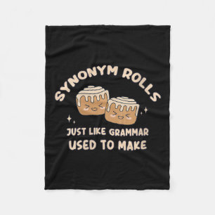 Couverture Polaire Womens Synonym Rolls Blague Cinnamon Rolls Grammai