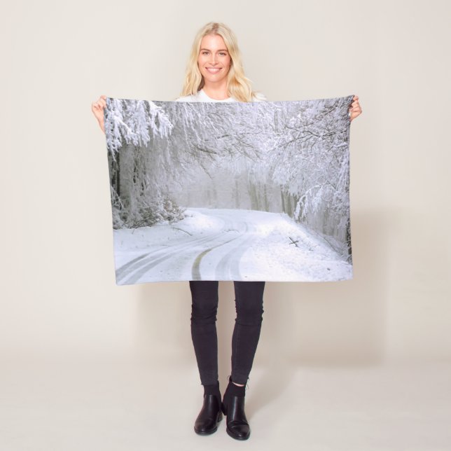 Couverture Polaire Wonderland of Snow (En situation)