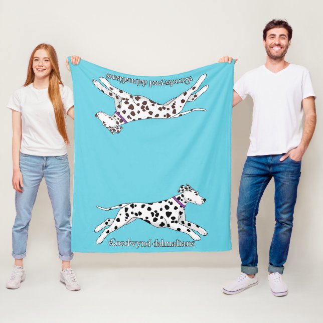 Couverture Polaire Woodwynd Dalmatians black & liver (En situation)