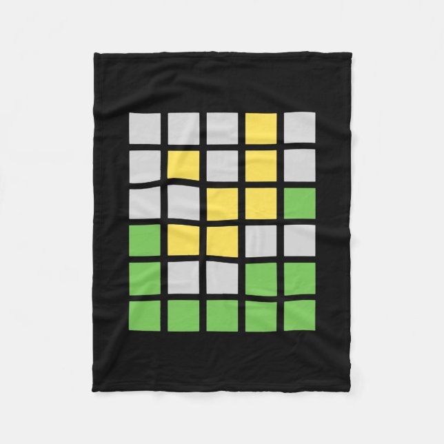 Couverture Polaire Wordle Word Jeu cadeau  (Devant)