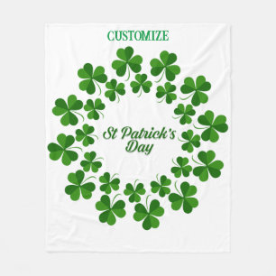 Couverture Polaire Wreath de la Saint Patrick Thunder_Cove