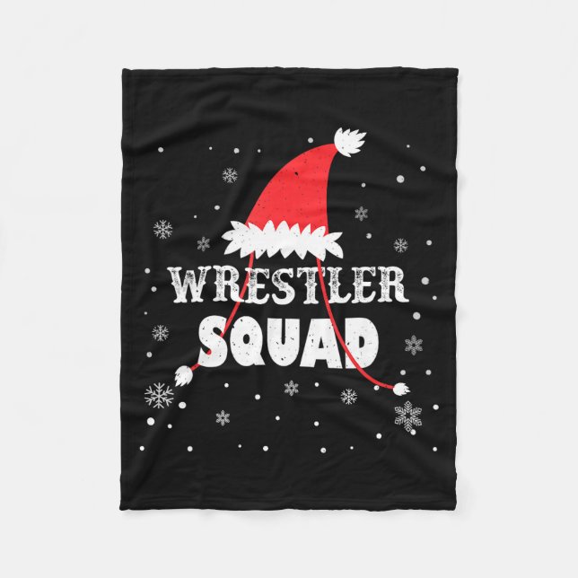 Couverture Polaire Wrestler Squad Christmas Wrestling Matching Xmas  (Devant)