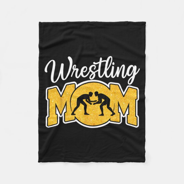 Couverture Polaire Wrestling Mom Funny Wrestle Wrestler Parent Mother (Devant)