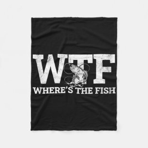 Couverture Polaire Wtf - Où est le poisson amusant cadeau de pêche