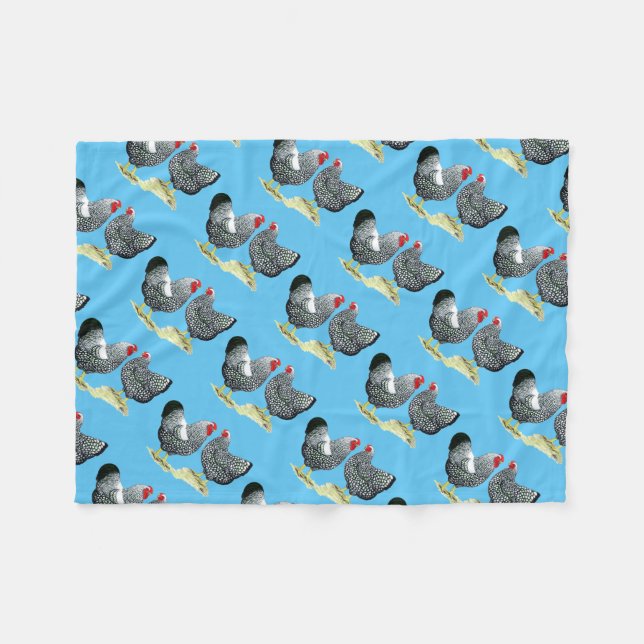 Couverture Polaire Wyandottes Paire en argent (Devant (Horizontal))