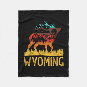 Couverture Polaire Wyoming - amour de la nature vintage randonnée 70s
