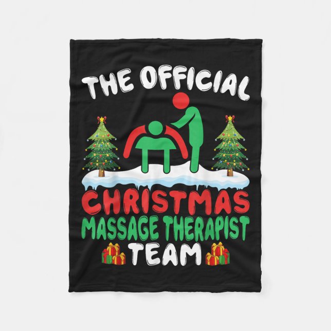 Couverture Polaire Xmas Mage Therast Team - Mage Therapy Christmas  (Devant)