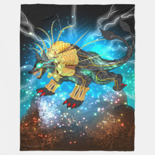 Couverture Polaire Xolotl le Dieu aztèque