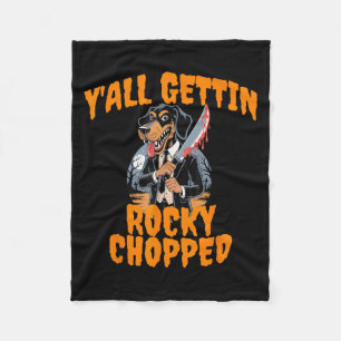 Couverture Polaire Y’all Gettin Rocky haché Tennessee Halloween Cos