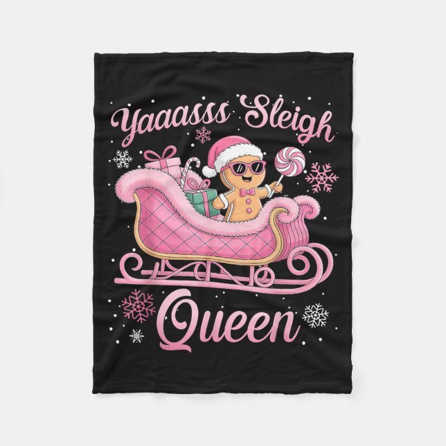 Couverture Polaire Yaas Sleigh Queen Sleigh Girl Matching Christmas  (Devant)