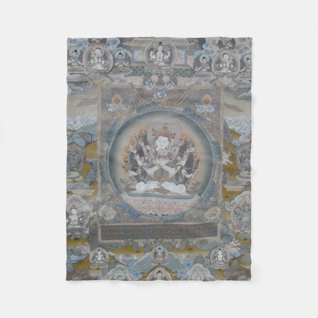 Couverture Polaire Yab Yum Vajrasattva Blanche polaire (Devant)