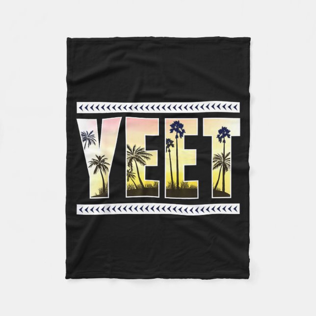 Couverture Polaire Yeet Funny Slang Quote Humor Meme  (Devant)
