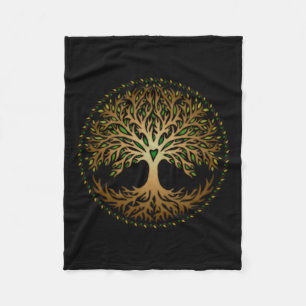 Couverture Polaire Yggdrasil, Celtique, Arbre, Vie, Nordique, Mytholo
