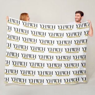 Couverture Polaire YHWH YAHWEH Personnalisé Au-Dessus De Tout Autre C