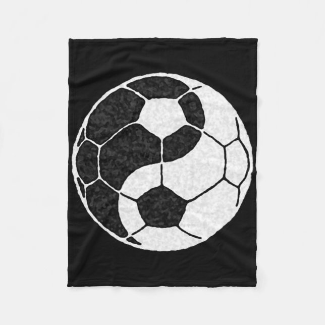 Couverture Polaire Yin Yang Soccer Graphic For Men Women Boys And Gir (Devant)