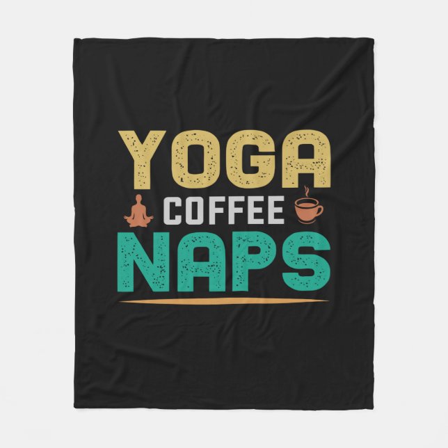 Couverture Polaire Yoga Lover | Yoga Coffee Naps (Devant)