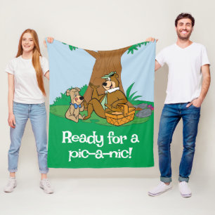 Couverture Polaire Yogi Bear et Boo-Boo pique-nique Snack