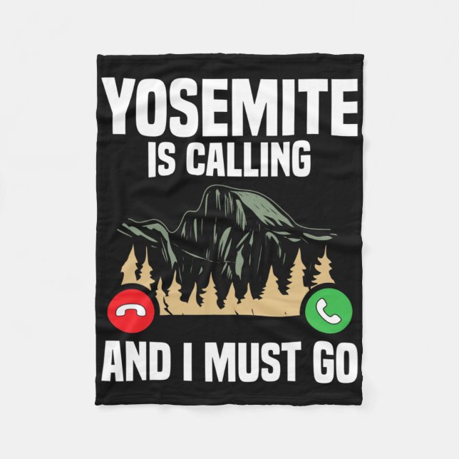 Couverture Polaire Yosemite Is Calling I Must Go Vacation National Pa (Devant)