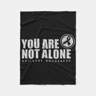 Couverture Polaire You Are Not Alone Wear Purple Day Epilepsy Awarene