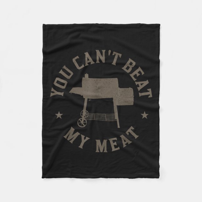 Couverture Polaire You Can't Beat My Meat Bbq Grilling Chef Funny Gri (Devant)