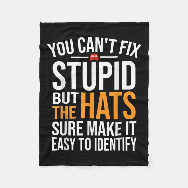 Couverture Polaire You Can't Fix Stud But The Hats Sure Make It Easy  (Devant)