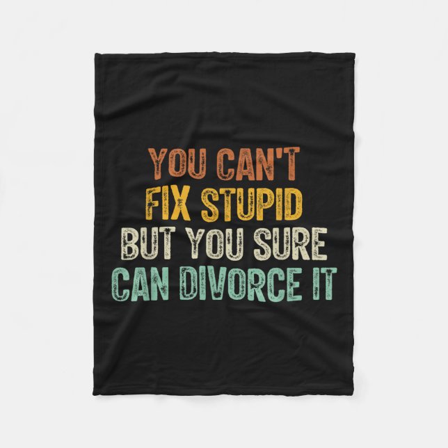 Couverture Polaire You Can't Fix Stud But You Sure Can Divorce It  (Devant)