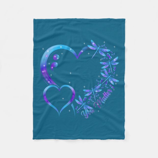 Couverture Polaire You Dragonfly Suicide Prevention Awareness Men Wom (Devant)