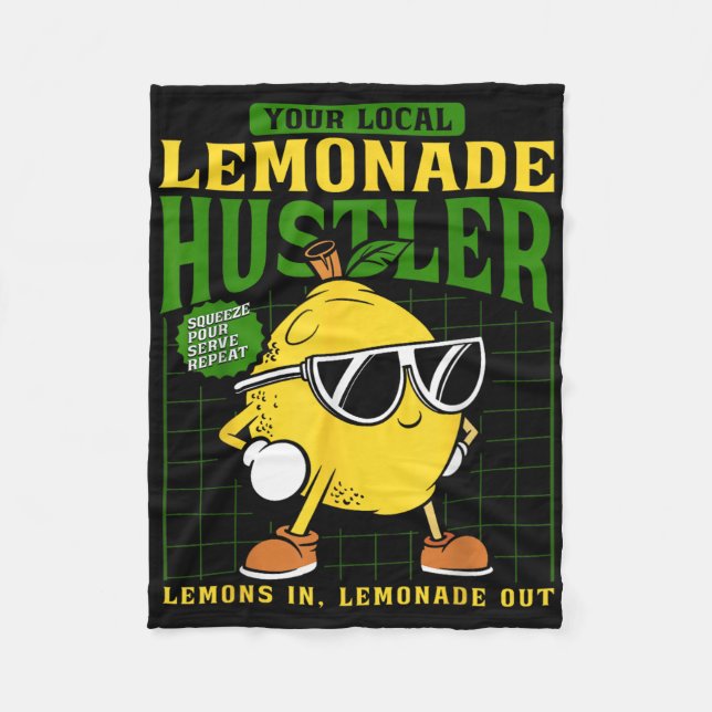 Couverture Polaire Your Local Lemonade Hustler Funny Lemon Stand Boss (Devant)