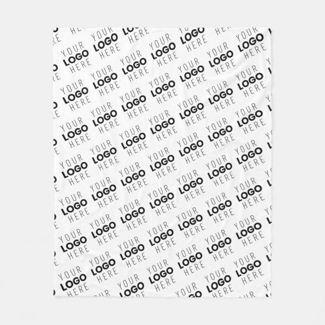Couverture Polaire Your Logo Simple Repeating Diagonal Pattern (Devant)