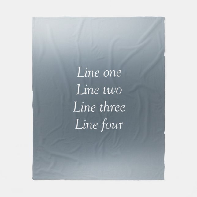 Couverture Polaire Your message here gray blue metallic background te (Devant)