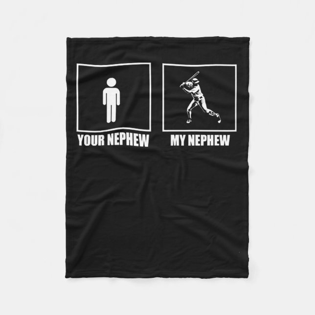 Couverture Polaire Your Nephew My New Phew Baseball  (Devant)