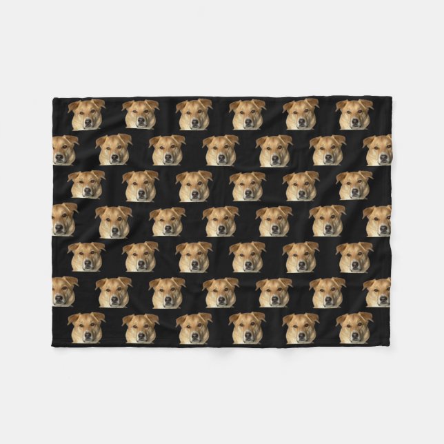 Couverture Polaire Your Pet Photo Dog Cat Custom Cute Funny (Devant (Horizontal))