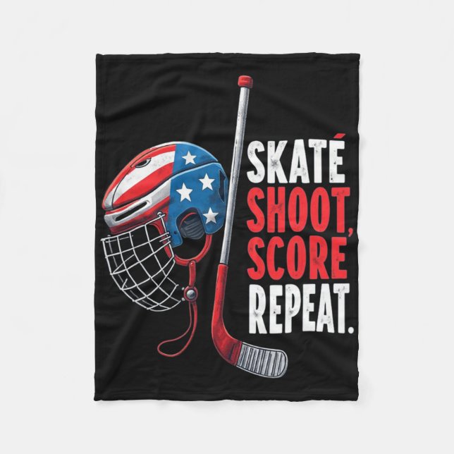 Couverture Polaire Youth Usa Ice Hockey Jersey Ice Boys Hockey Birthd (Devant)