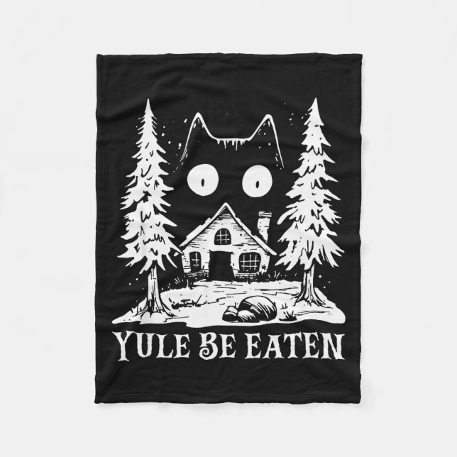 Couverture Polaire Yule Cat For Men Women Girls Kids  (Devant)