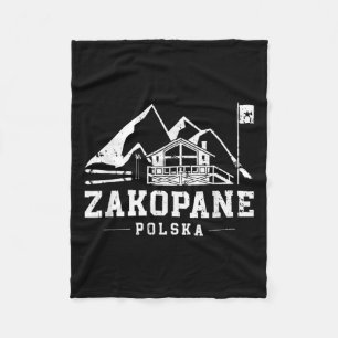 Couverture Polaire Zakopane Pologne Sports d'hiver Ski Snowboard