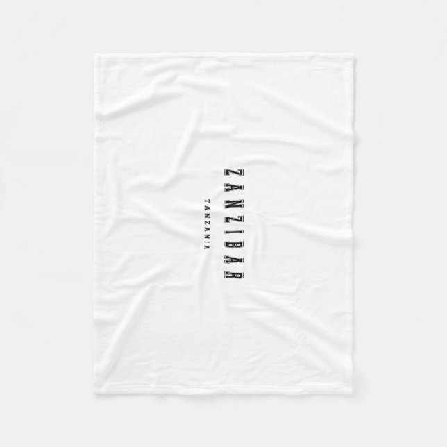 Couverture Polaire Zanzibar Tanzanie (Devant)