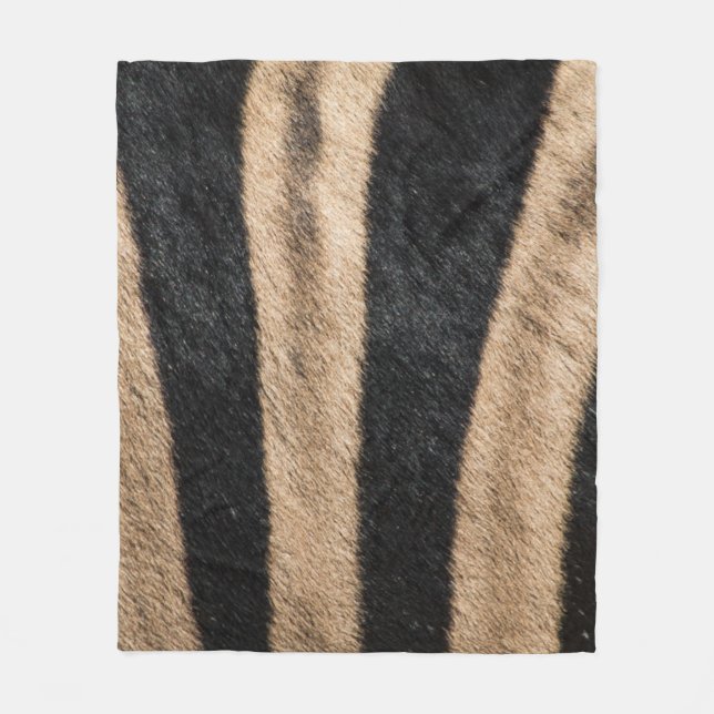 COUVERTURE POLAIRE ZEBRA ANIMAL PRINT STRIPE (Devant)