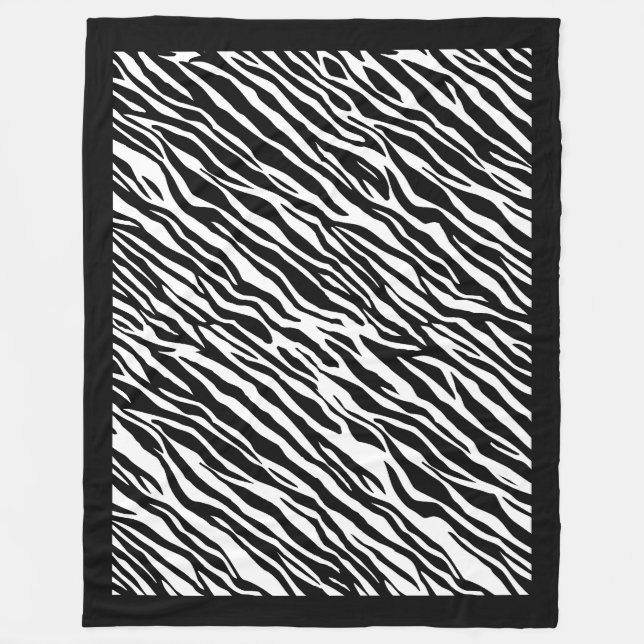 Couverture Polaire Zebra Imprimer Motif Fleece Blanket (Devant)