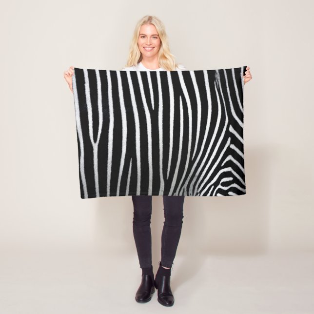 Couverture Polaire Zebra Skin (En situation)