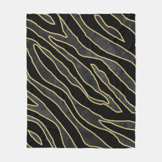 Couverture Polaire Zebra Stripes : Abstrait Monochrome Sans Seamless.