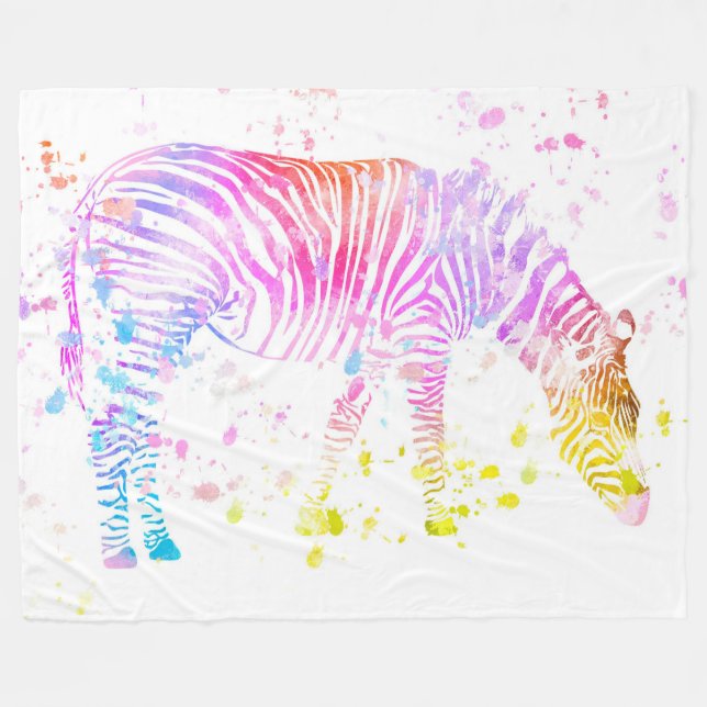 Couverture Polaire Zèbre (Devant (Horizontal))