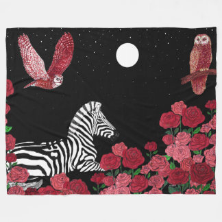 Couverture Polaire Zèbre Unique
