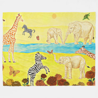 Couverture Polaire Zèbres uniques