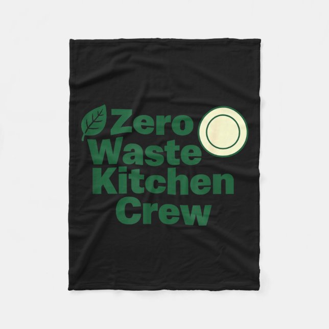 Couverture Polaire Zero Waste Kitchen Crew Sustainability Design  (Devant)