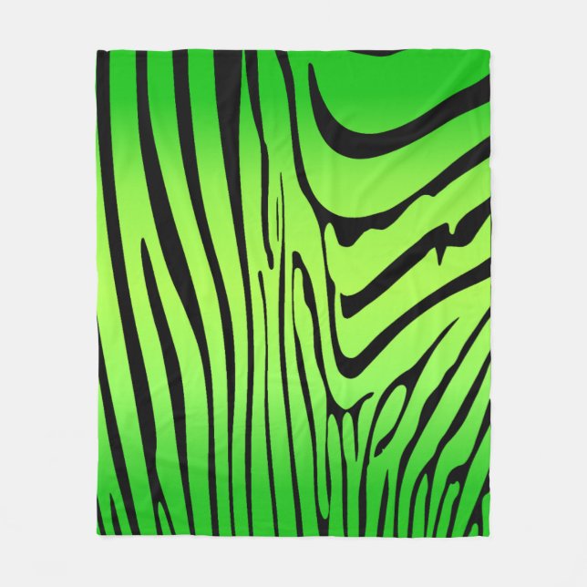 Couverture Polaire Zesty Zebra Green (Devant)