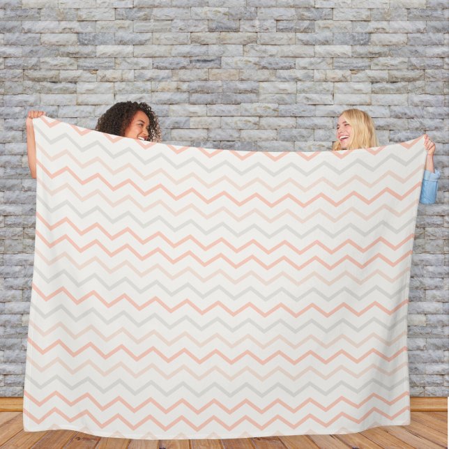 Couverture Polaire Zig-Zag Blanket in Soft Colors (Créateur téléchargé)