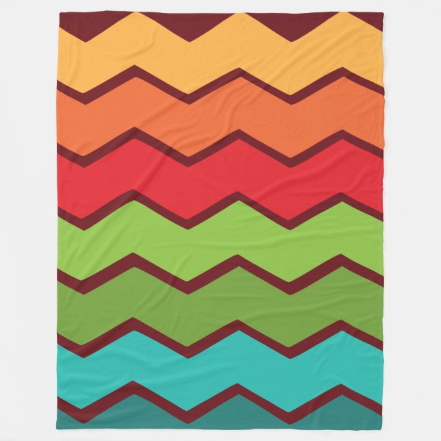 Couverture Polaire Zigzag des années 1970 (Devant)