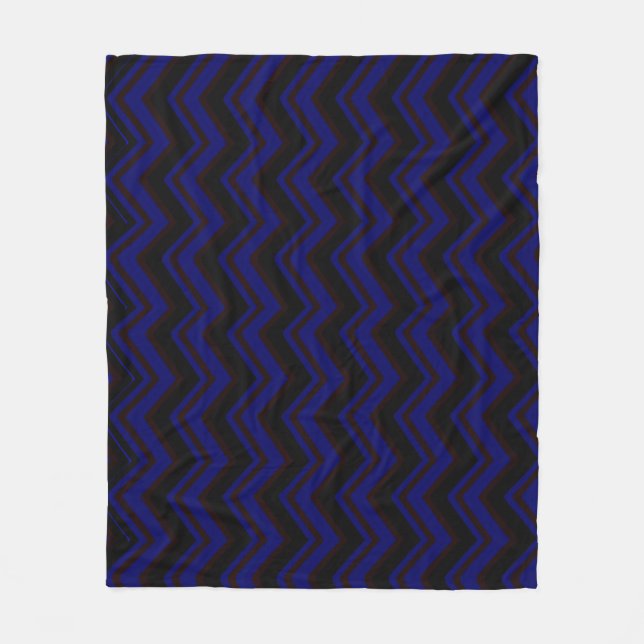 Couverture Polaire Zigzags d'obscurité jeté confortable (Devant)