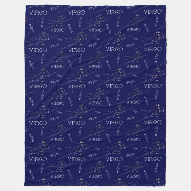 Couverture Polaire Zodiac Constellation Virgo (Devant)